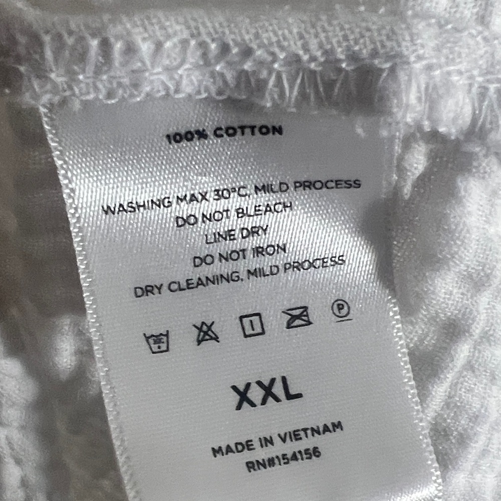 Anthropologie MOTE 100% cotton White Long Sleeve Tee shirt Women's Sz XXL - Picture 7 of 9